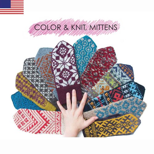 Color Knit, Mittens by Aleks Byrd – The Knitting Loft