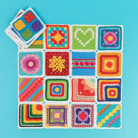 The Bright & Bold Granny Square Card Deck by Leonie Morgan