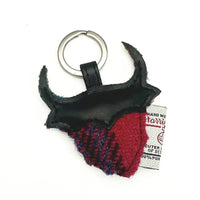 Harris Tweed Highland Coo Keyring