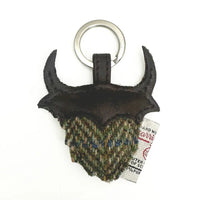 Harris Tweed Highland Coo Keyring