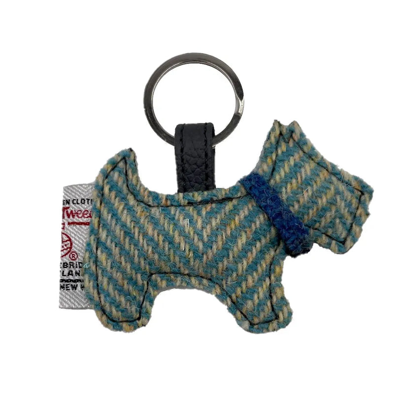 Harris Tweed Dog Keyring