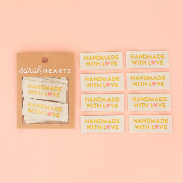 Sarah Hearts - Premium Woven Labels