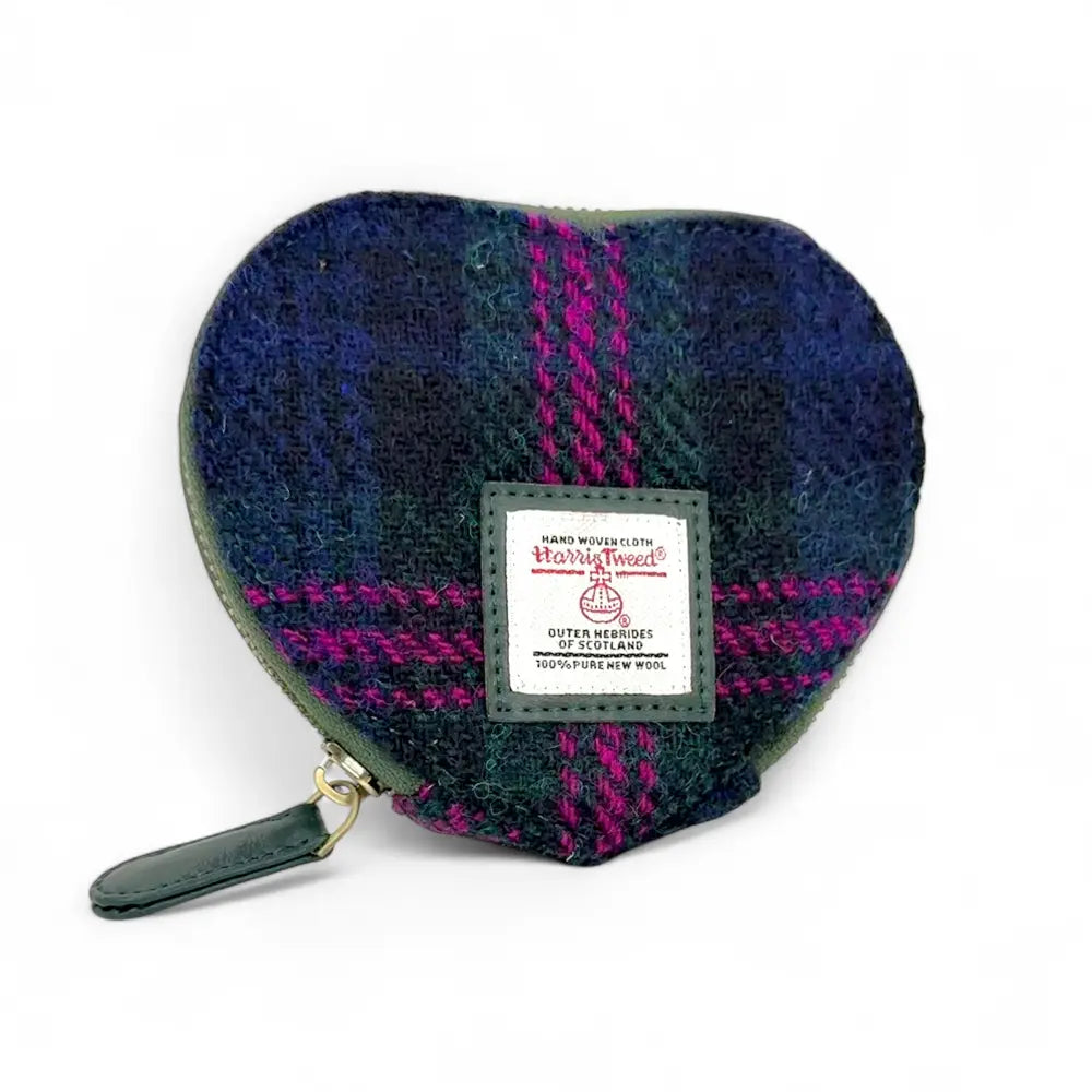 Harris Tweed Heart Purse