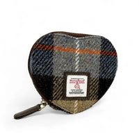 Harris Tweed Heart Purse