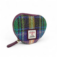 Harris Tweed Heart Purse