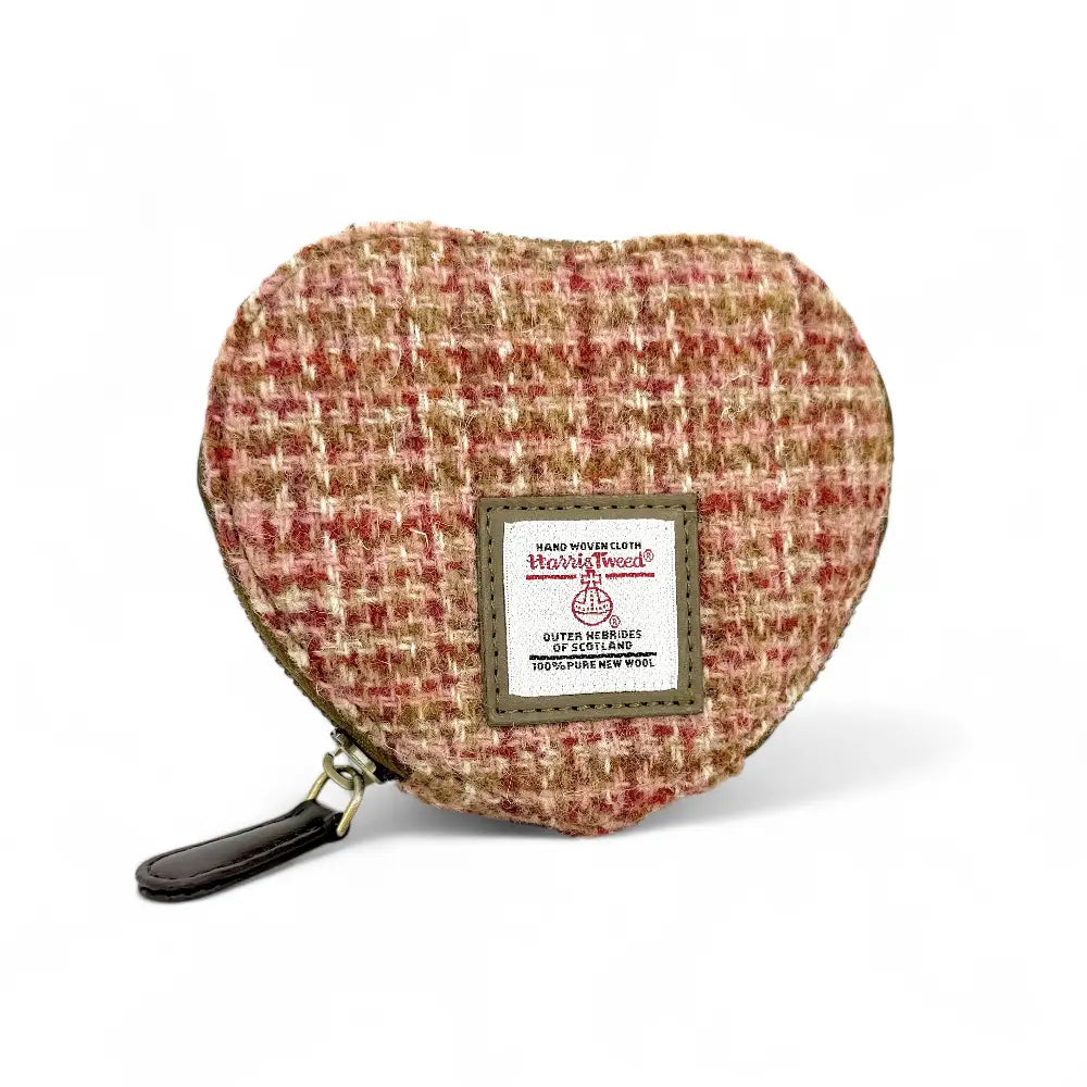 Harris Tweed Heart Purse