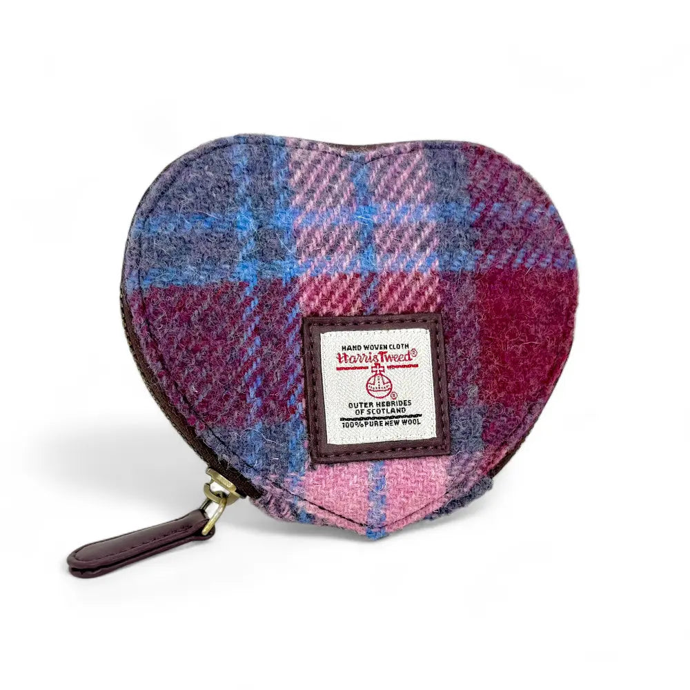 Harris Tweed Heart Purse