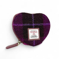 Harris Tweed Heart Purse