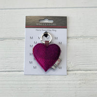 Harris Tweed Heart Keyring