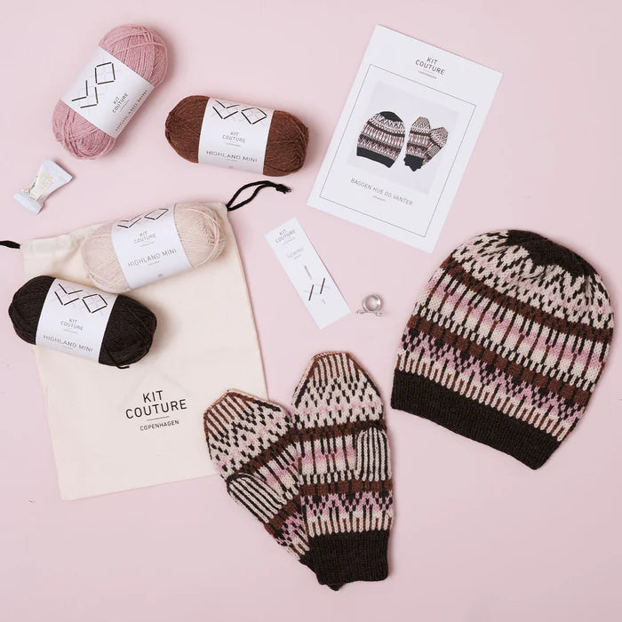 Kit Couture - Baggen Knit Hat and Mittens Kit