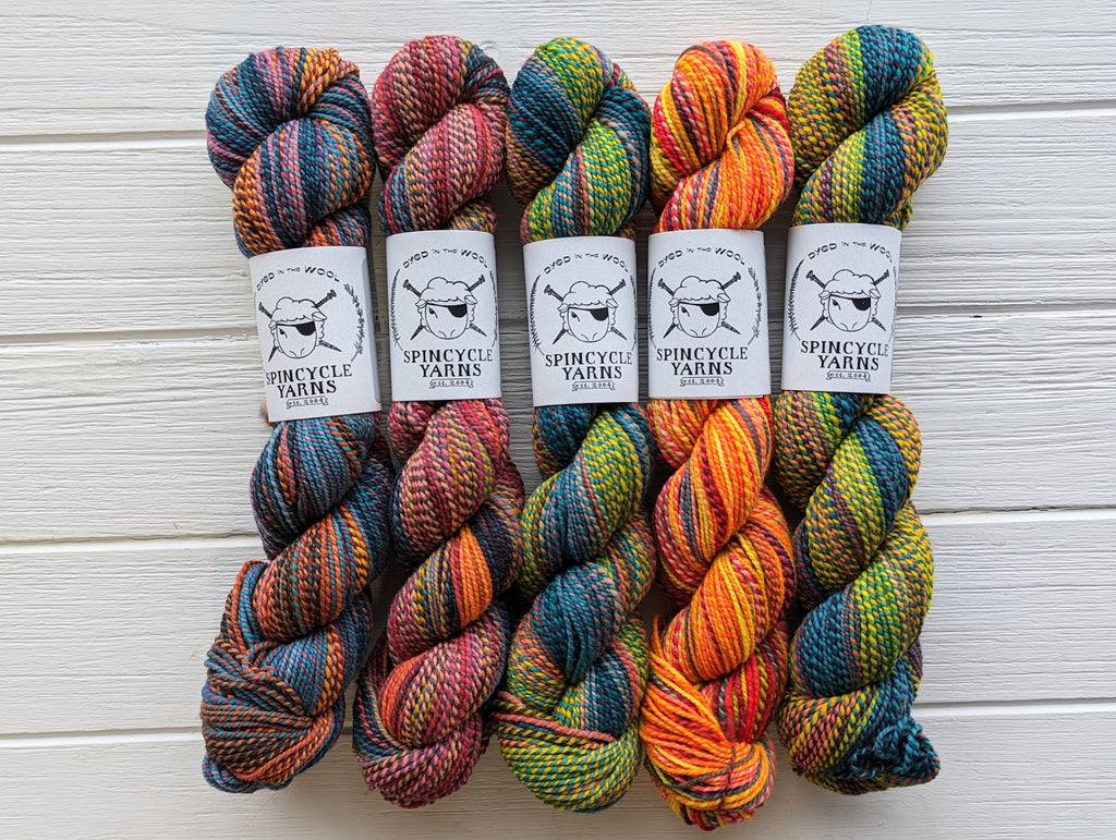  Spinrite Soft Boucle Yarn, Chili Peppers