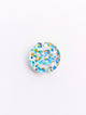 Blue/Teal w/Gold dots