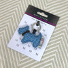 Harris Tweed Dog Keyring