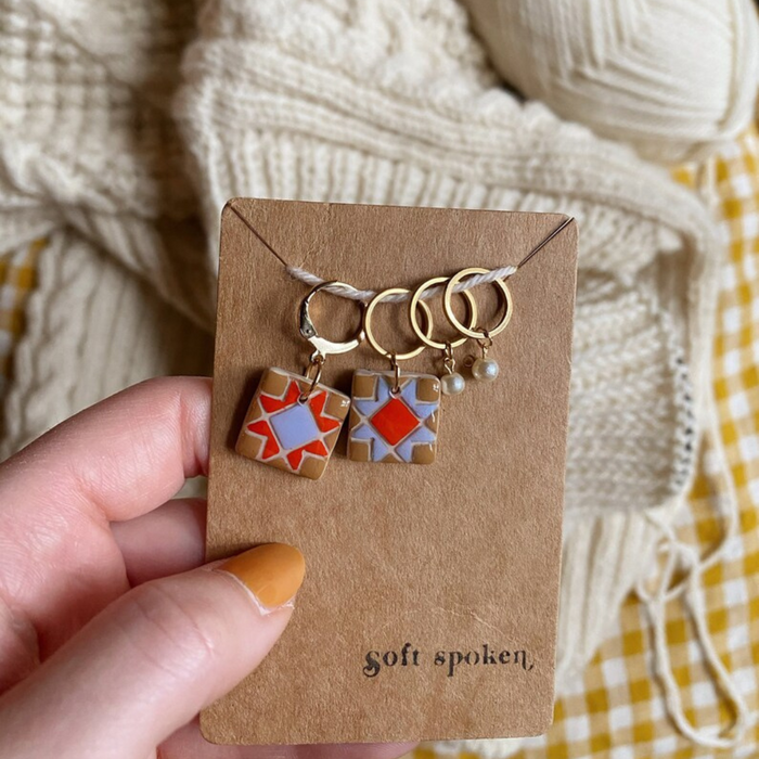 Soft Spoken Co. - Quilt Block Stitch Marker Set