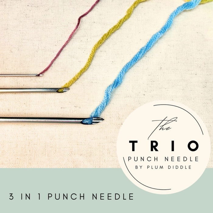 Plum Diddle - The Trio Punch Needle