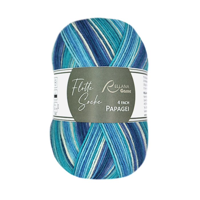 Rellana Garne - Flotte Socke Papagei 4ply