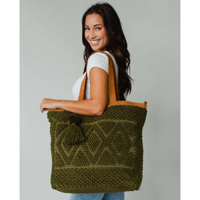 Panache Apparel Co. - Diamond Pattern Tote