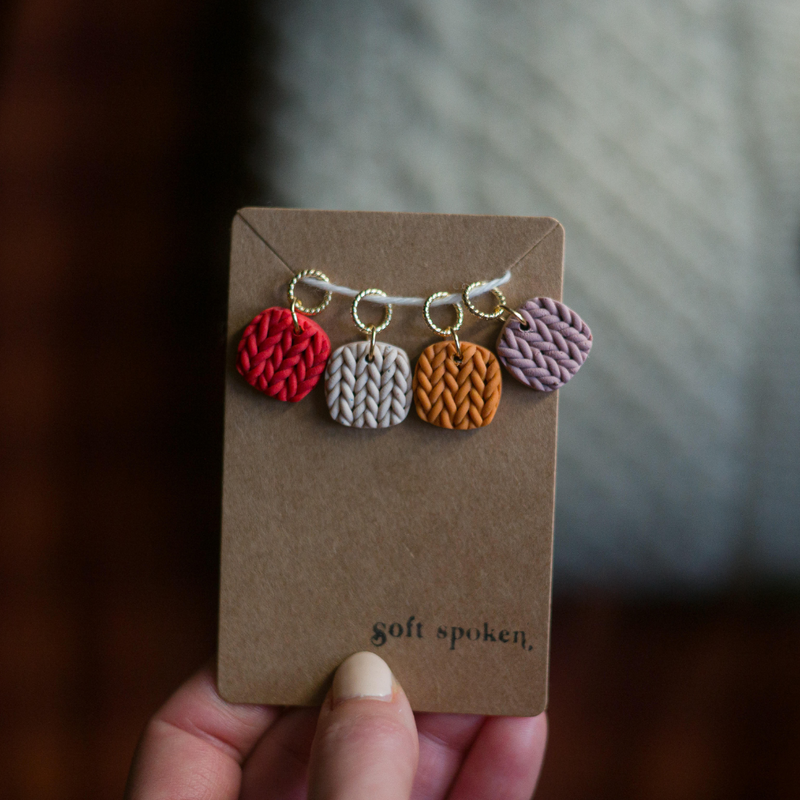 Soft Spoken Co. - Knit Texture Stitch Markers