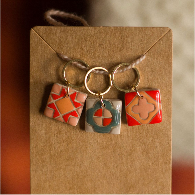 Soft Spoken Co. - Mixed Quilt Block Stitch Marker Set