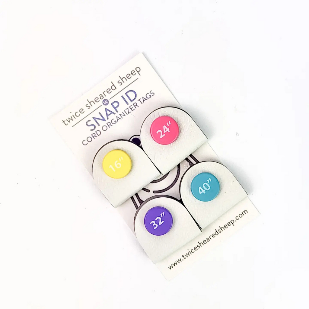 Twice Sheared Sheep - Snap ID Cord Organizer Tags – The Knitting Loft