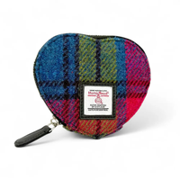 Harris Tweed Heart Purse