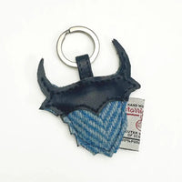 Harris Tweed Highland Coo Keyring