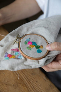 Tiny Friends: A Guide to Mosaic Embroidery