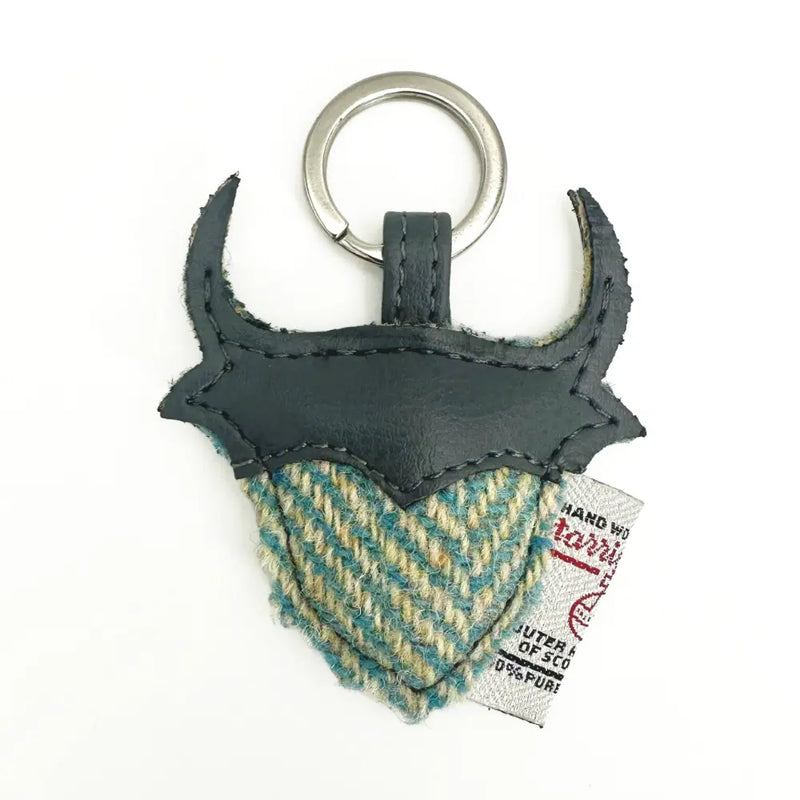 Harris Tweed Highland Coo Keyring