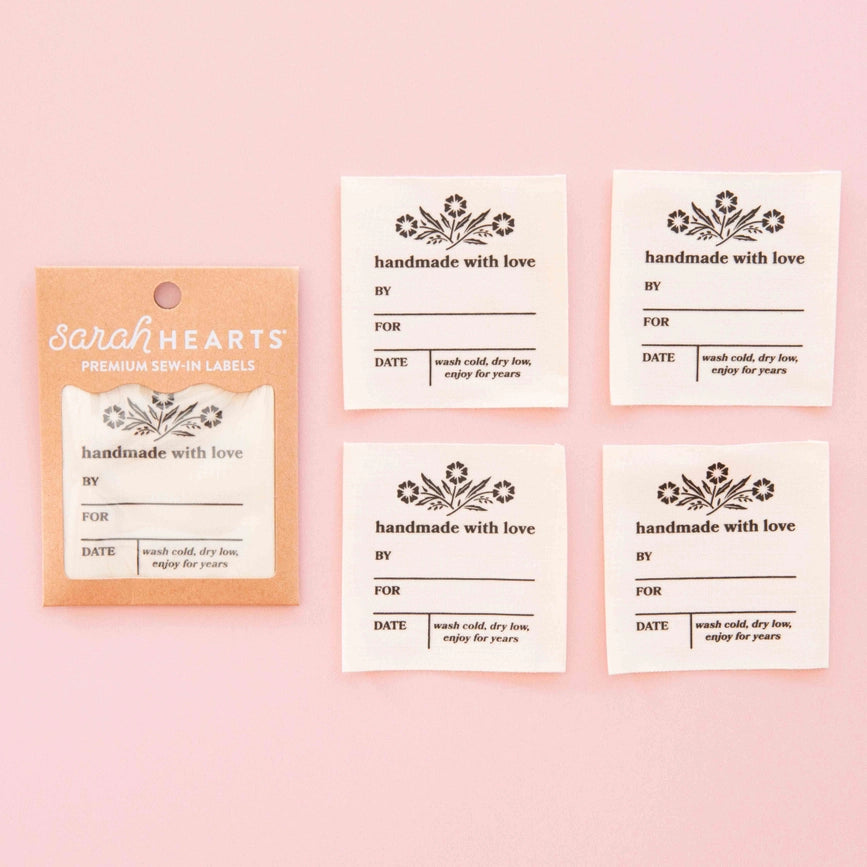 Sarah Hearts - Premium Woven Labels
