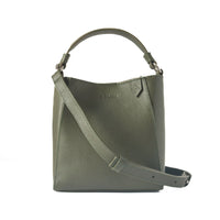 Tin Marin - Yaya Leather Bucket Bag with Mai Woven Bag Strap