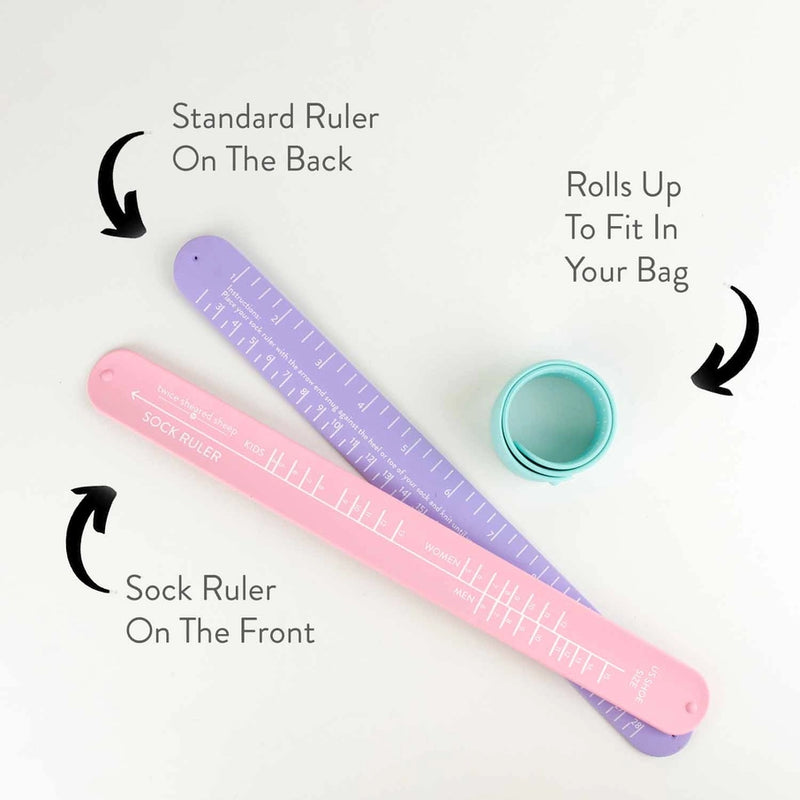 Twice Sheared Sheep - Sock Sizing Bracelet Ruler