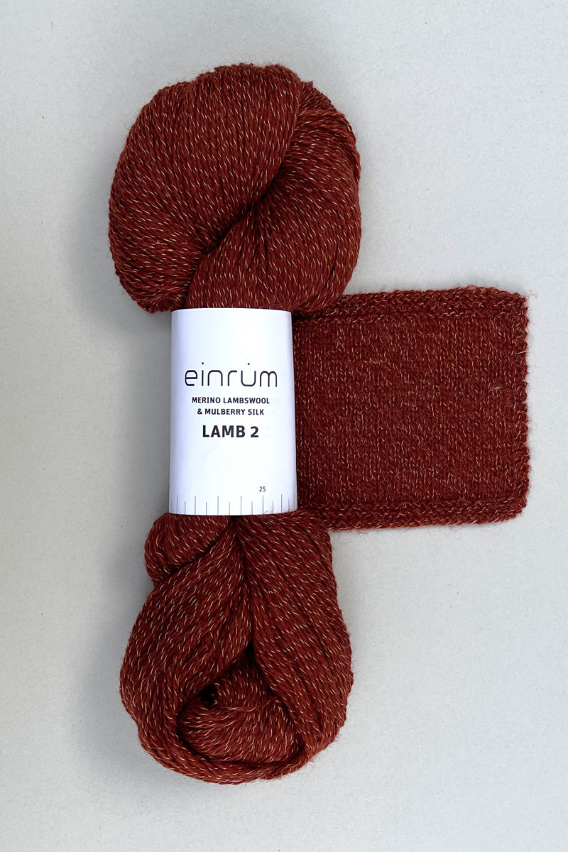 Einrum - LAMB 2 Merino Lambswool & Mulberry Silk Fingering Yarn – The  Knitting Loft