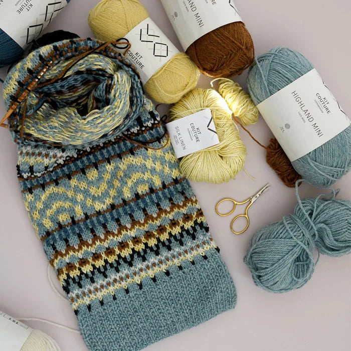 Kit Couture FAN Sweater Kit The Knitting Loft