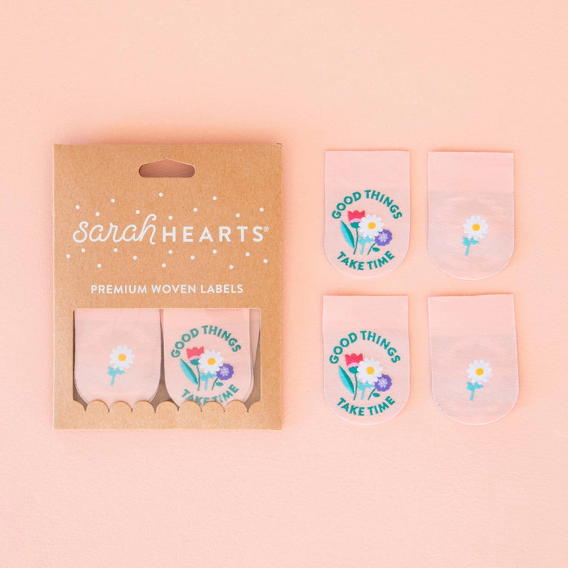 Sarah Hearts - Premium Woven Labels