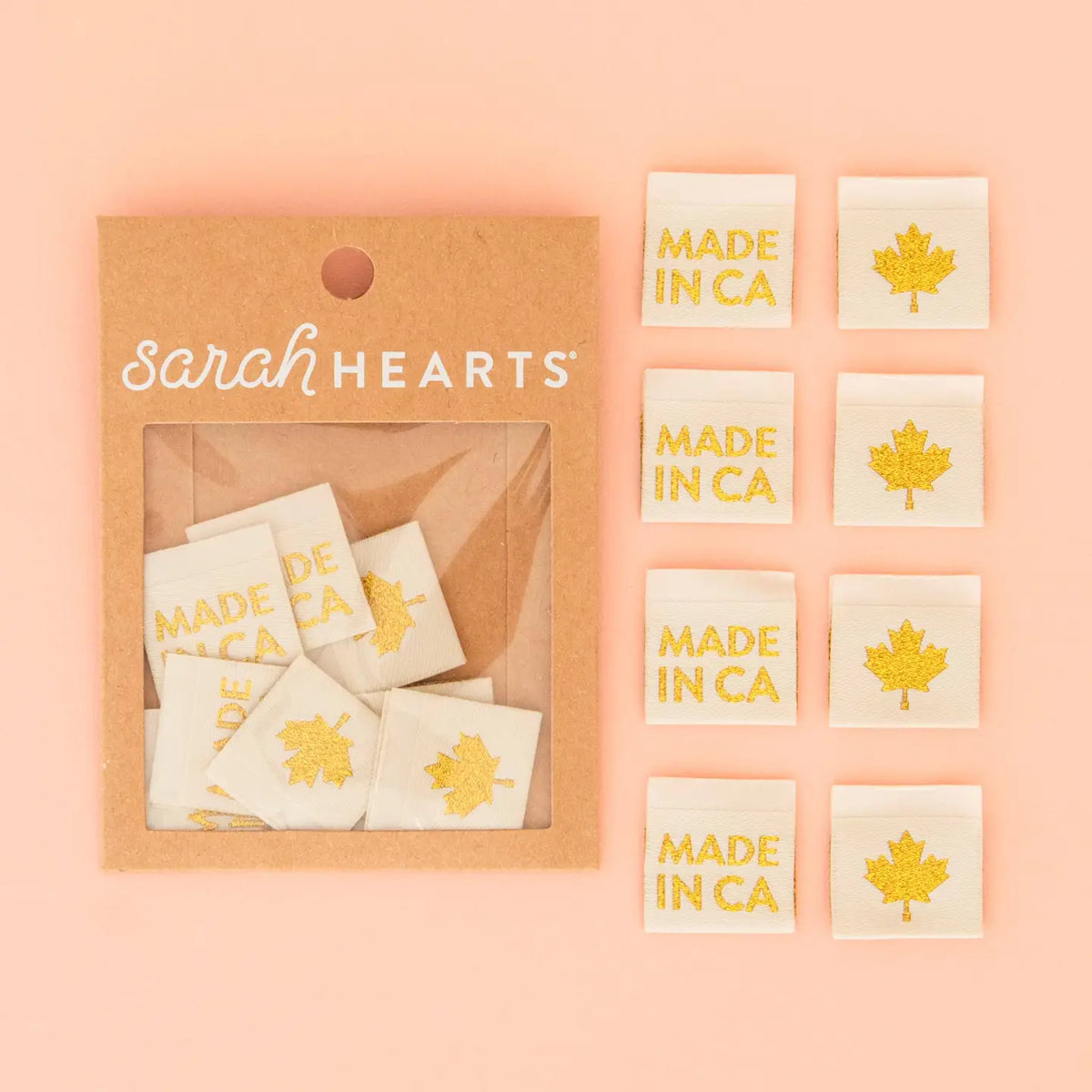 Sarah Hearts - Premium Woven Labels