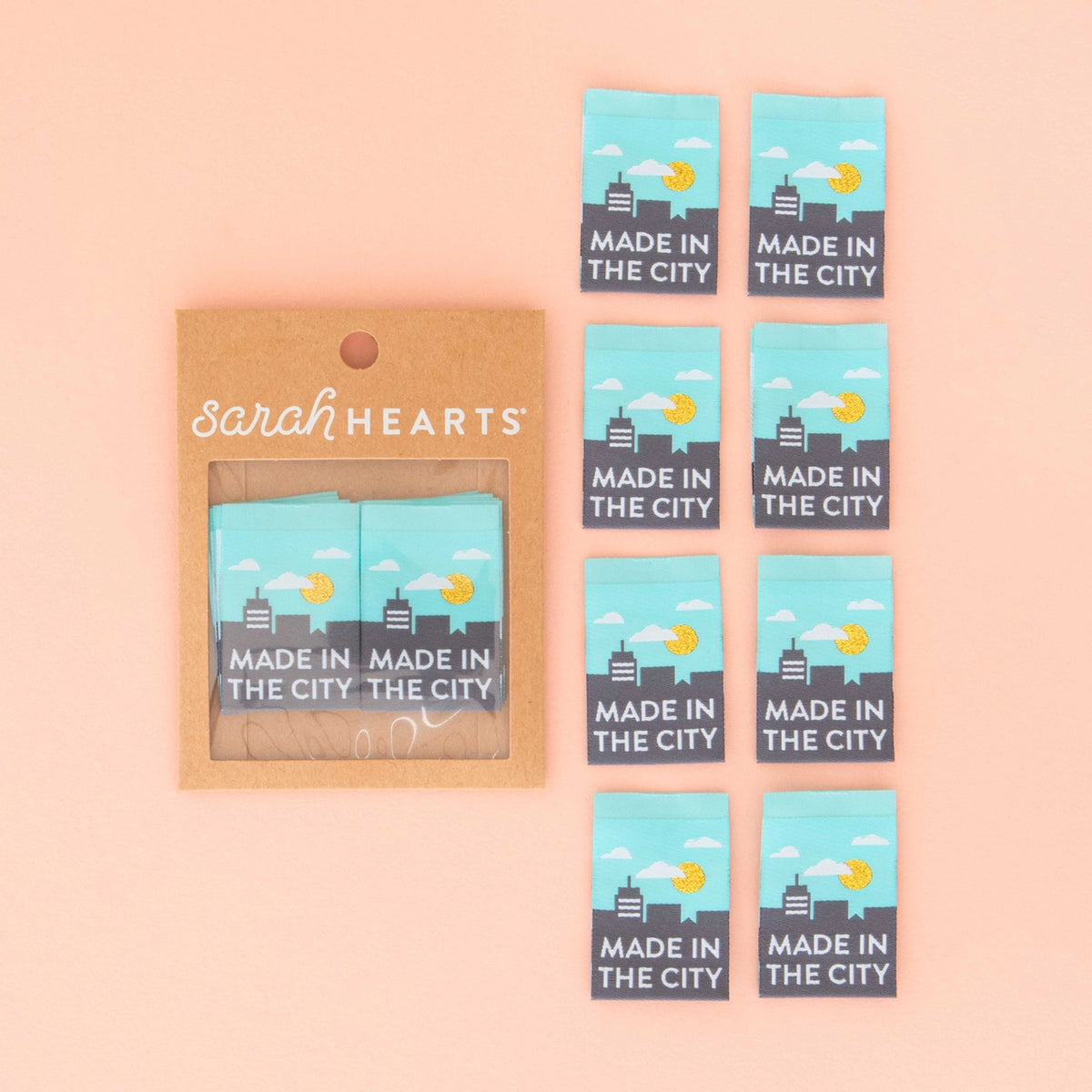 Sarah Hearts - Premium Woven Labels
