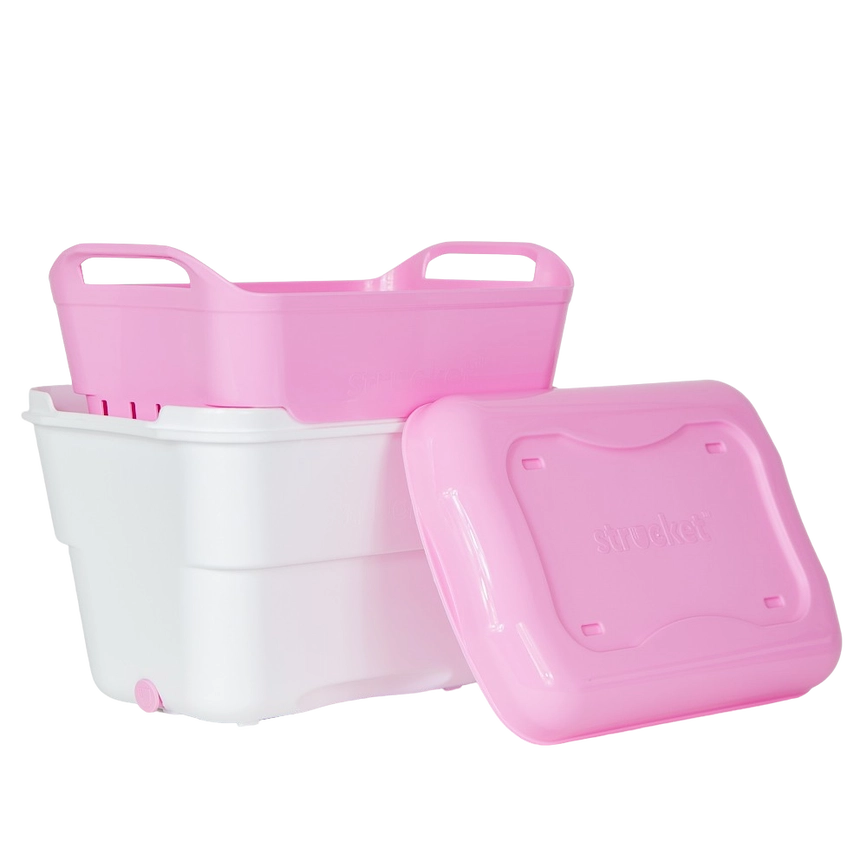 Strucket 4.5L Mini Strainer Bucket with Lid