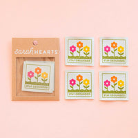 Sarah Hearts - Premium Woven Labels