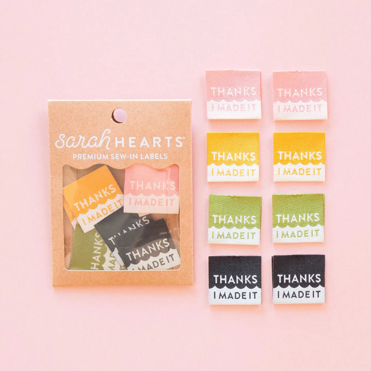 Sarah Hearts - Premium Woven Labels