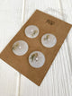 Flower - White (25mm)(4 pk)