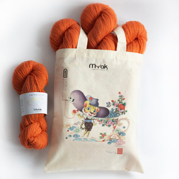 mYak Tibetan Zodiac Tote Bags