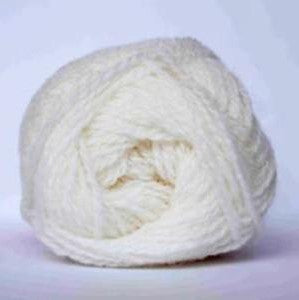Jamieson & Smith 2-Ply Jumper Weight Shetland Wool White Yarn - Toronto