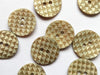 buttons 2767 white & gold (22mm)