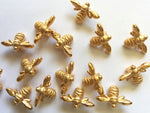buttons 2905 gold bees (20mmx14mm)