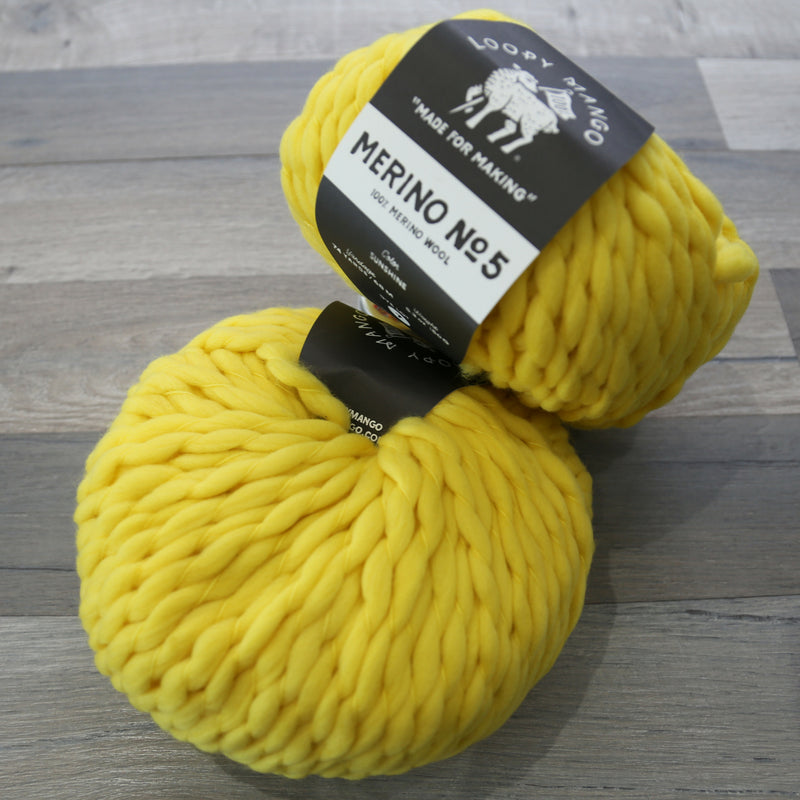 Loopy Mango Merino No. 5 100% Merino Fingering Wool made in Italy