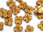 buttons 3038 wood flower (20mm)
