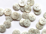 buttons 4062 silver glitter speckles (12mm)