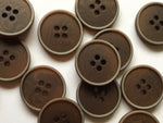 buttons 4105 matte brown corozo (20mm)