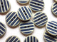 4119 Off White w/Navy ridges (20mm)