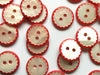 buttons 4222 red scallop (13mm)